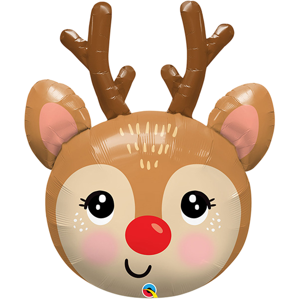 Supershape Red Nosed Reindeer Head